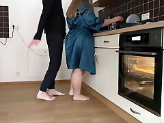 Kinky mommy-in-law and son-in-law masturbate together in the kitchen Kinky mommy-in-law and son-in-law masturbate together in the kitchen