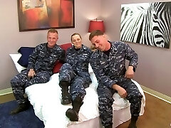 Fabulous Navy Petty Officer fucks her Sailors