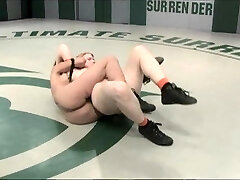 Amber Rayne earns her orgasm on a wrestling mat!