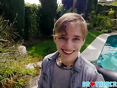 Twink Step Brother Teaching Threesome With Both Brothers