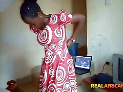Naughty Nigerian Aunt With Juicy Vagina Waits For Her BBC!