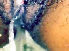 Black Ex-GF pissing