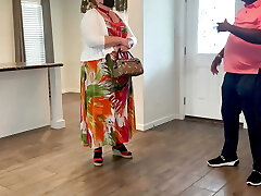 Hot Horny BBW Ash-blonde MILF Realtor Flirts With Renter Client & Gets Doggystyle Creampie In Gash