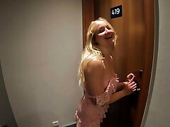 Big Bum Blonde French Teen Gets Fucked Hard By Her Motel Neighbor For Dior Sneakers !!!