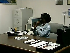 Hung Black Stud Seduces Horny Assistant