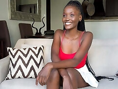 Black Super Model Fake Audition Sex Tape POV Boinking and Cumshot
