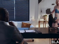 Slim light-haired teen was blacked by Bestie�s boss�s BBC