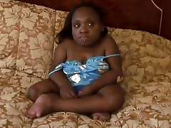 Black Midget with Xxl Knockers and Nipples Gives Super Hot Blowjobs