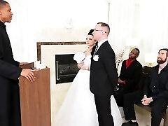 Curvy milky wife with huge tits spitroasted by black guys in Curvy milky wife with huge tits spitroasted by black guys in