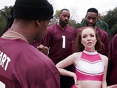 Aliya Brynn enjoys during tough interracial gangbang - HD