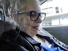 Granny Pisses Before Getting Pummeled by a Big Black Cock
