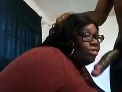 Big-chested Ebony Bbw Milking BBC