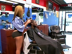 Toni Sweets gets her wet cunt fucked hard at a barber store Toni Sweets gets her wet cunt fucked hard at a barber store