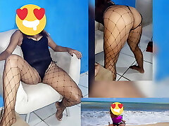 This brunette loves getting jizm in her rump, she says she perceives the hot cum on her ass