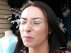 Mom in glasses get a monster black cock romping from Blackzilla