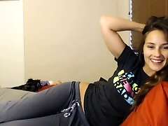 zaskakujące ebony teen webcam striptease