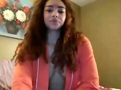 Curly Brunette Webcam Teasing (anyone knows her name?)