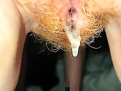 Fanny Fart Creampie From Hairy Redhead Cougar