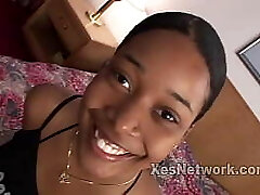 Dark-hued Girl w Big Ass in Black Girl Porn Video