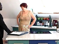 German Busty Mature Grannie Seduced Black Guy To Fuck