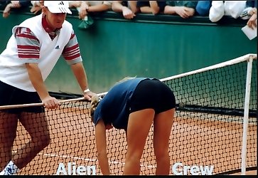 Upskirt tennis net Upskirt tennis net