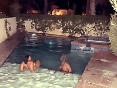 Pussy Play three hot girl in In The Pool And Then Some Sloppy Dick Sucking