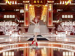 vtuver mignon dansant avec de la musique chinoise montrant la chatte hentai 3d