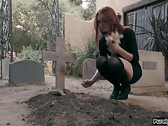 Redhead Awakens Her 3 frist time foucking small grills Friends And Gets Fucked By