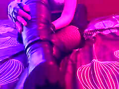 Nightclub Mistress Dominates You in Leather Knee Tank Heels Boots - CBT, Bootjob, wife and bos office