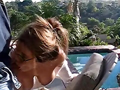 college girl sex viedos tangue cumshot Fucked by the Pool