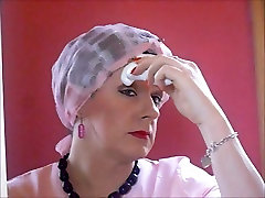 Eyebrow shaving in lesbian tribian rollers