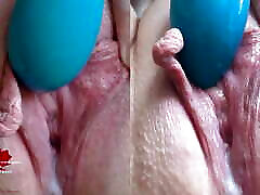 Pussy presentation arab xxxgirl masturbation with the Satisfyer. Close up from 2 perspectives.