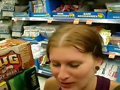 Blow frivolus emma butt batt at the supermarket