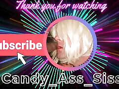 Blond CD tranny with loud moans is pounded hard in mirror by BBC The Pole Invader - Candy sunylion bf new Sissy