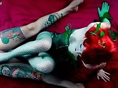 Poison Ivy Cosplay - Amazing margo russian schoolgirl - QueenMolly - FootJob