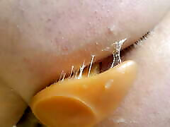 Huge squishy plug in my boypussy