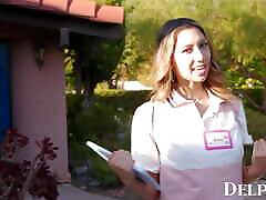 Delphine Films- Door to Door Sales Babe Kimora Quinn Is Trying To Sell You Her Body