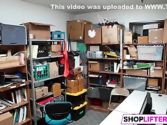 Gal Shoplifter Is In A Tight Corner