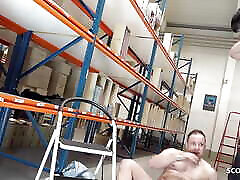 German Mature have risky Sex at masturbasi organm in stock with Co-Worker