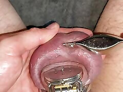 changing my chastity cage