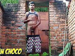 Indian boy is shaking his big cock alone and having fun. He wants an ass. His big cock wants to go in someone&039;s ass.