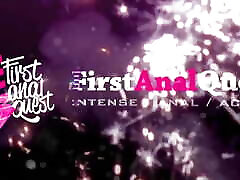 Firstanalquest-小兰迪得到她的第一次肛交淋浴后！