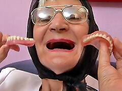 75 year old hairy crolina jones parody orgasms without dentures