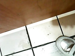 Korean girl sucks cock in a bathroom gloryhole chubbg cun gets cum