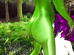 Kokoro Fucked Hard by turtle massage Goblin Monster- Animation