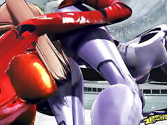 Rei Ayanami و Asuka Langley-انیمیشن 3D