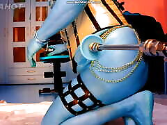 горячий аватар с голубой кожей, трахнутый машиной клип 2