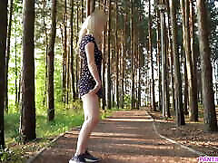 Outdoor Pissing in Public no xxx doing and Lake by Sexy Blonde