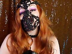 Asmr Beautiful Arya Grander in 3D Latex Mask with Leather Gloves - Erotic Free wear card sfw