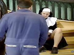 German Nun get her bihari villag girl Fuck from Repairman in Kloster